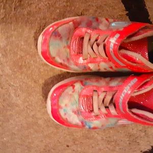 Pink little girl sneakers